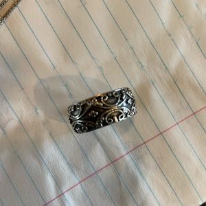 Vintage Silver ring and matching necklace